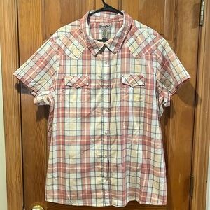 Wrangler wrancher mens  vintage plaid pearl snap button down size 3Xl.